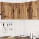 Vidaxl keukenwandhoekkast kalmar bewerkt hout oud houtkleurig