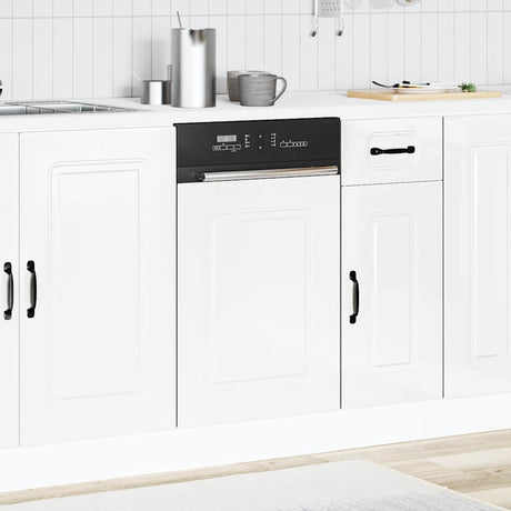 Vidaxl vaatwaspaneel kalmar 45x1,5x57 cm bewerkt hout hoogglans wit