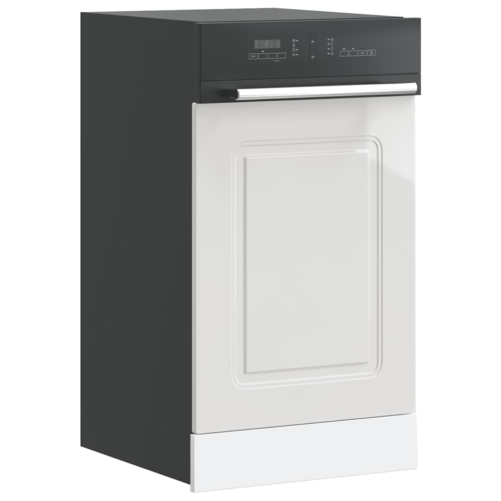 Vidaxl vaatwaspaneel kalmar 45x1,5x57 cm bewerkt hout hoogglans wit