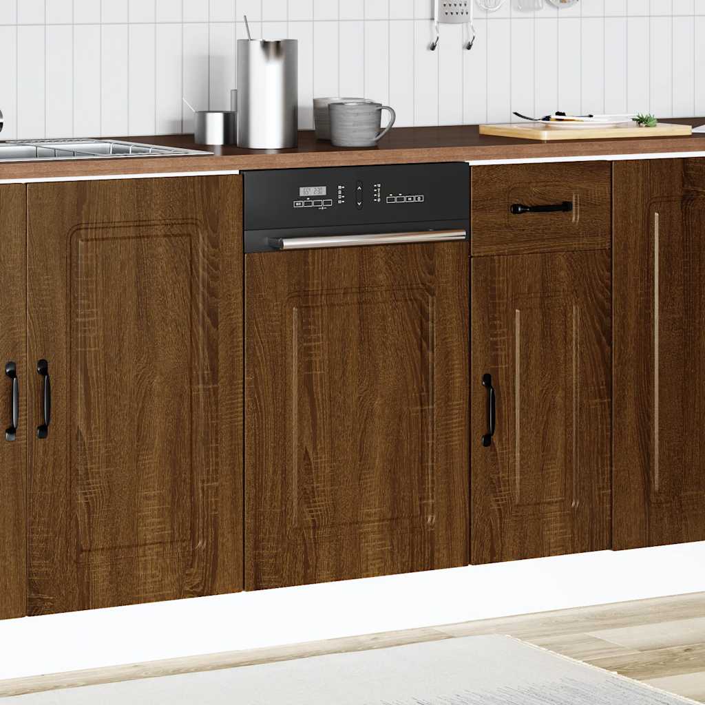 Vidaxl vaatwaspaneel kalmar 45x1,5x57 cm bewerkt hout bruin eikenkleur