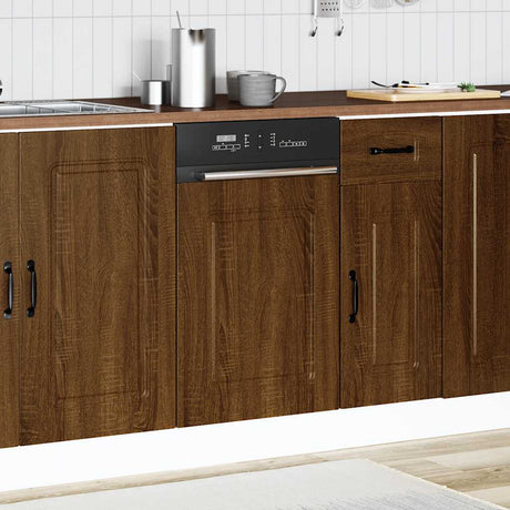 Vidaxl vaatwaspaneel kalmar 45x1,5x57 cm bewerkt hout bruin eikenkleur
