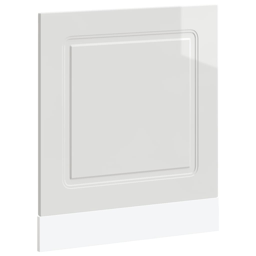 Vidaxl vaatwaspaneel kalmar 60x1,5x57 cm bewerkt hout hoogglans wit