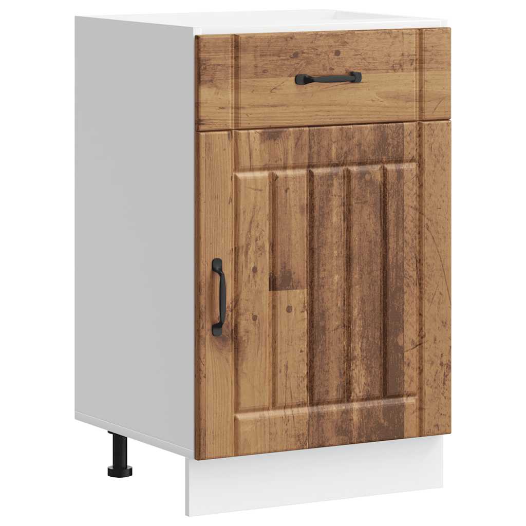Vidaxl onderkast lucca bewerkt hout oud houtkleurig