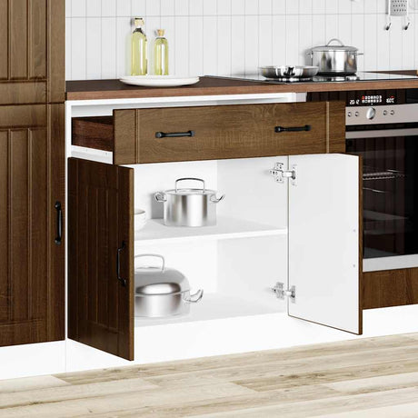 Vidaxl onderkast lucca bewerkt hout bruin eikenkleur