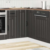 Vidaxl keuken hoekonderkast lucca bewerkt hout zwart