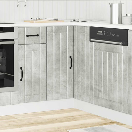 Vidaxl keuken hoekonderkast lucca bewerkt hout betongrijs