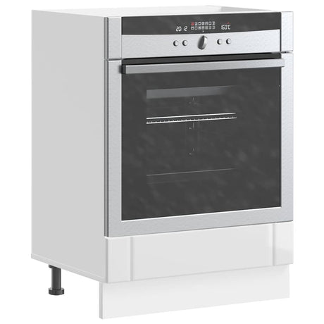 Vidaxl ovenkast lucca bewerkt hout hoogglans wit