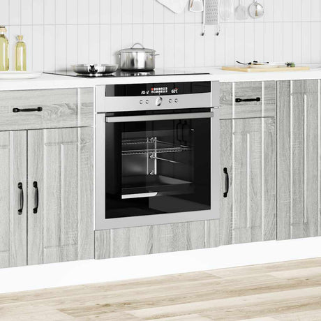 Vidaxl ovenkast lucca bewerkt hout grijs sonoma eiken