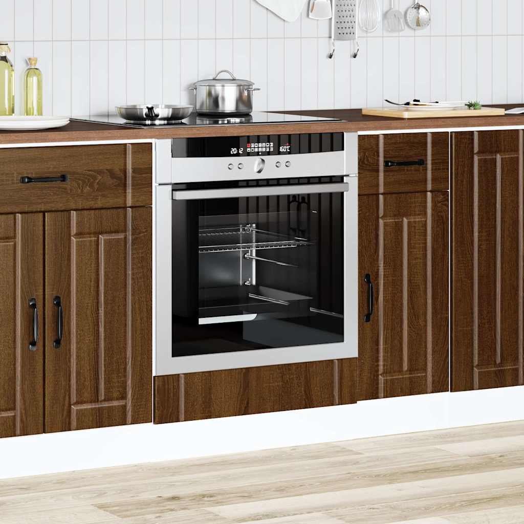 Vidaxl ovenkast lucca bewerkt hout bruin eikenkleur