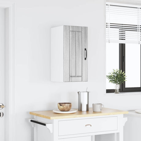 Vidaxl keukenbovenkast lucca bewerkt hout grijs sonoma eikenkleur