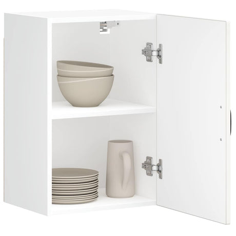 Vidaxl keukenbovenkast lucca bewerkt hout hoogglans wit