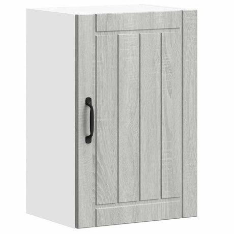 Vidaxl keukenbovenkast lucca bewerkt hout grijs sonoma eikenkleur