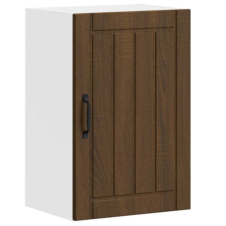 Vidaxl keukenbovenkast lucca bewerkt hout bruin eikenkleur