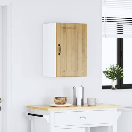Vidaxl keukenbovenkast lucca bewerkt hout artisanaal eikenkleur