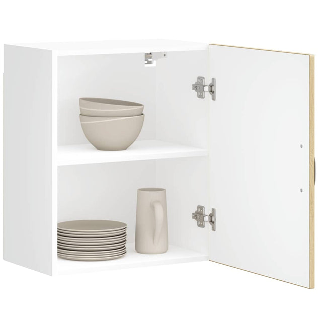 Vidaxl keukenwandkasten 2 st lucca bewerkt hout sonoma eikenkleurig