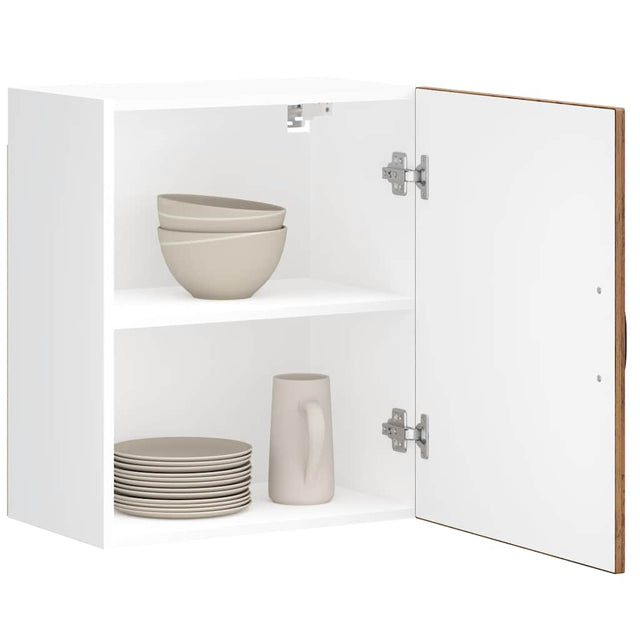 Vidaxl keukenwandkasten 2 st lucca oud houtkleurig bewerkt hout