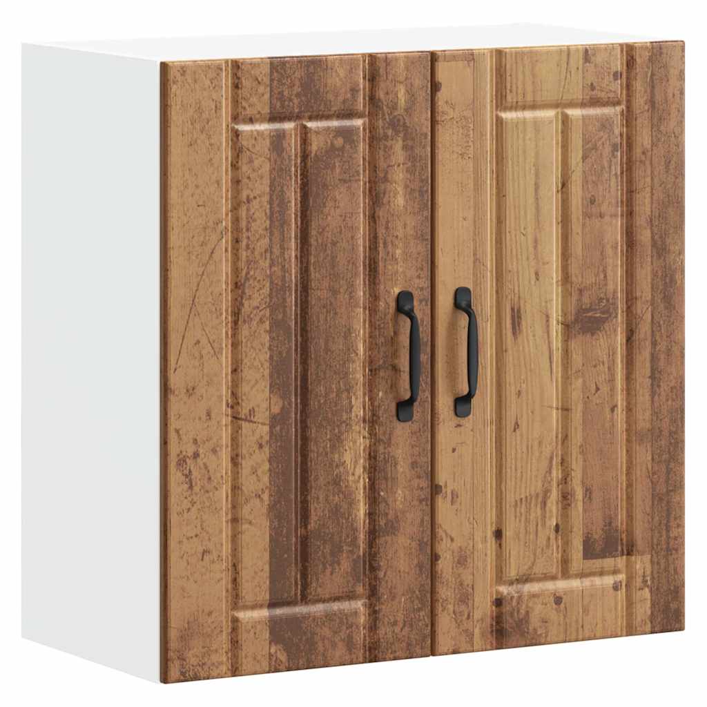 Vidaxl keukenbovenkast lucca bewerkt hout oud houtkleurig