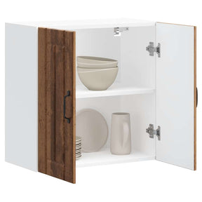 Vidaxl keukenbovenkast lucca bewerkt hout oud houtkleurig