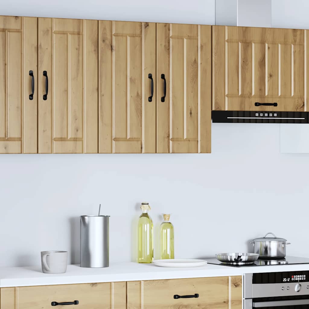 Vidaxl keukenbovenkast lucca bewerkt hout artisanaal eikenkleur
