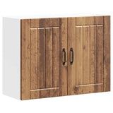 Vidaxl keukenbovenkast lucca bewerkt hout oud houtkleurig