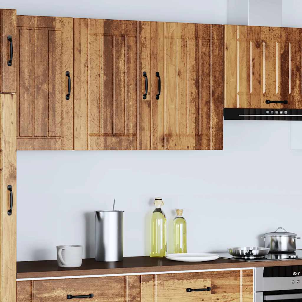 Vidaxl keukenbovenkast lucca bewerkt hout oud houtkleurig