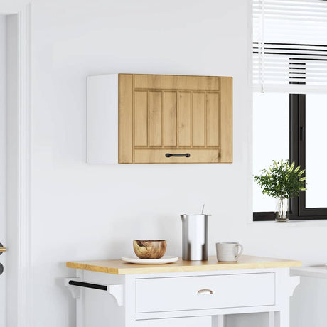 Vidaxl keukenbovenkast lucca bewerkt hout artisanaal eikenkleur