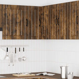 Vidaxl keukenwandhoekkast lucca bewerkt hout gerookt eikenkleurig