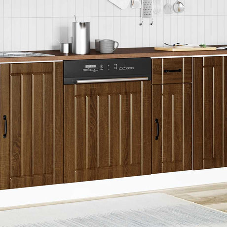 Vidaxl vaatwaspaneel lucca bewerkt hout bruin eikenkleur