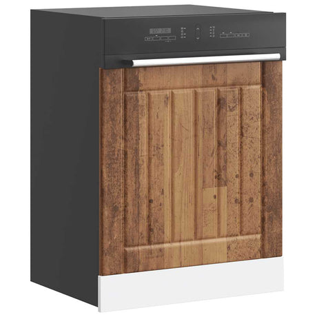 Vidaxl vaatwaspaneel lucca bewerkt hout oud houtkleurig