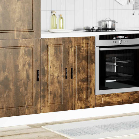 Vidaxl onderkast porto bewerkt hout gerookt eikenkleurig