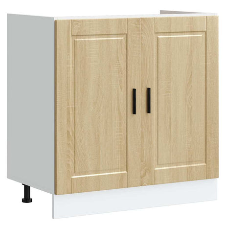 Vidaxl spoelbakonderkast porto 80x46x81,5 cm bewerkt hout sonoma eiken