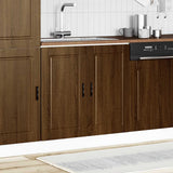 Vidaxl spoelbakonderkast porto 80x46x81,5 cm bewerkt hout bruin eiken