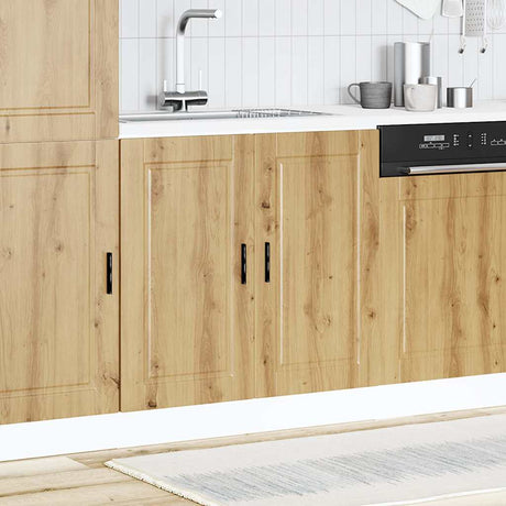 Vidaxl spoelbakonderkast porto 80x46x81,5 cm hout artisanaal eiken