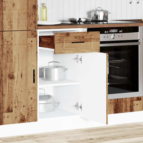 Vidaxl onderkast porto bewerkt hout oud houtkleurig