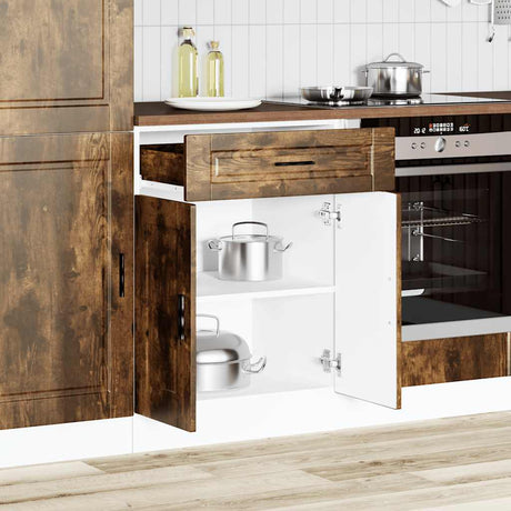 Vidaxl onderkast porto bewerkt hout gerookt eikenkleurig