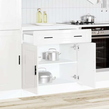 Vidaxl onderkast porto bewerkt hout hoogglans wit
