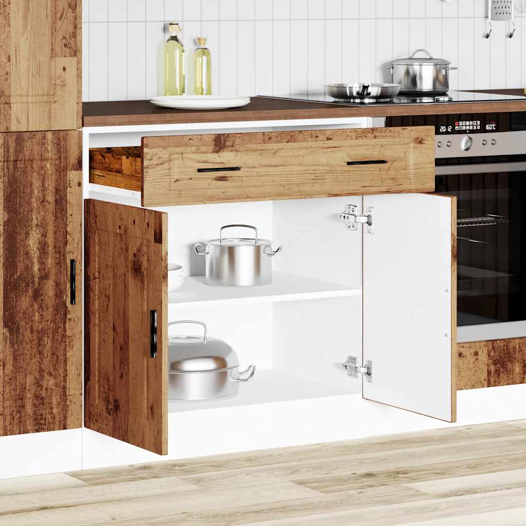 Vidaxl onderkast porto bewerkt hout oud houtkleurig
