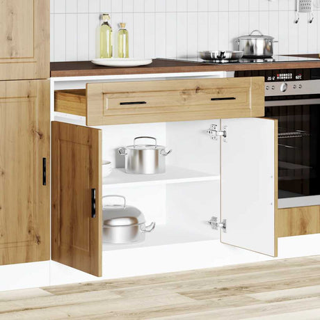 Vidaxl onderkast porto bewerkt hout artisanaal eikenkleur