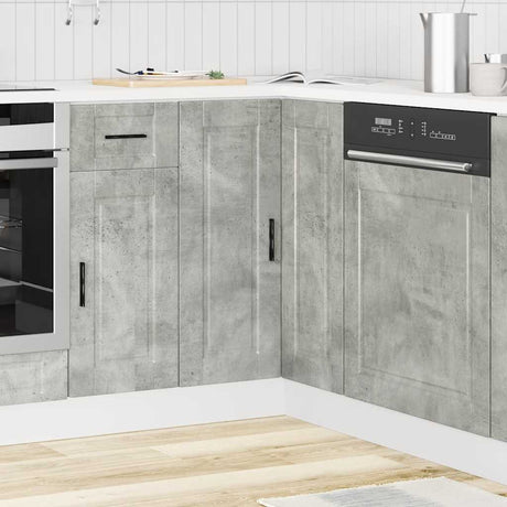 Vidaxl keuken hoekonderkast porto bewerkt hout betongrijs