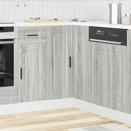 Vidaxl keuken hoekonderkast porto bewerkt hout grijs sonoma eiken