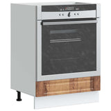 Vidaxl ovenkast porto bewerkt hout oud houtkleurig