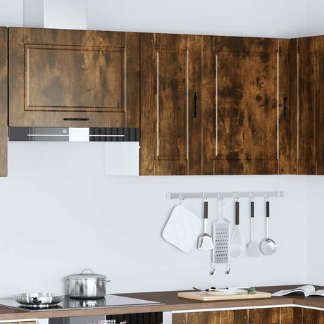Vidaxl keukenbovenkast porto bewerkt hout gerookt eikenkleurig