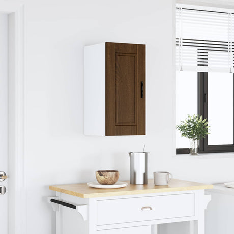Vidaxl keukenbovenkast porto bewerkt hout bruin eikenkleur
