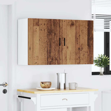 Vidaxl keukenbovenkasten 2 st porto bewerkt hout oud houtkleurig
