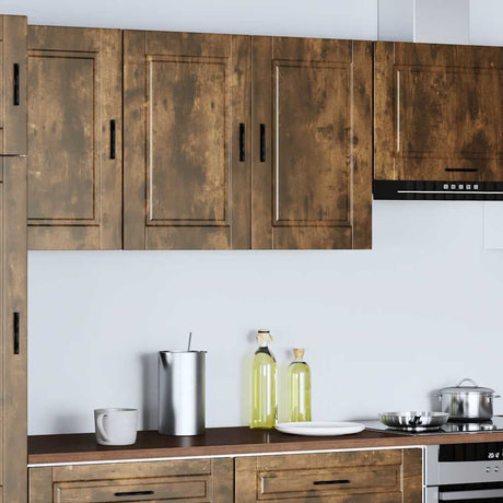 Vidaxl keukenbovenkast porto bewerkt hout gerookt eikenkleurig