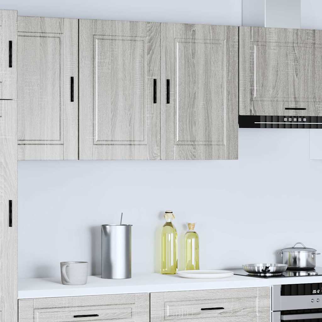 Vidaxl keukenbovenkast porto bewerkt hout grijs sonoma eiken