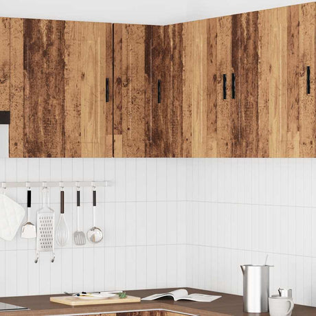 Vidaxl keuken hoekkast porto bewerkt hout oud houtkleurig