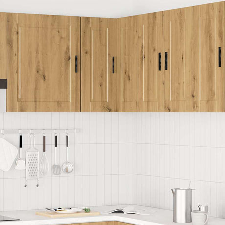 Vidaxl keuken hoekkast porto bewerkt hout artisanaal eikenkleur