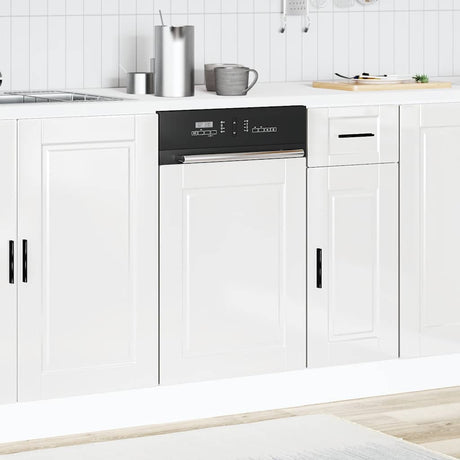 Vidaxl vaatwaspaneel porto 45x1,5x57 cm bewerkt hout hoogglans wit