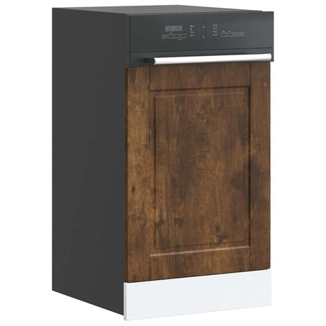 Vidaxl vaatwaspaneel porto 45x1,5x57 cm bewerkt hout gerookt eiken
